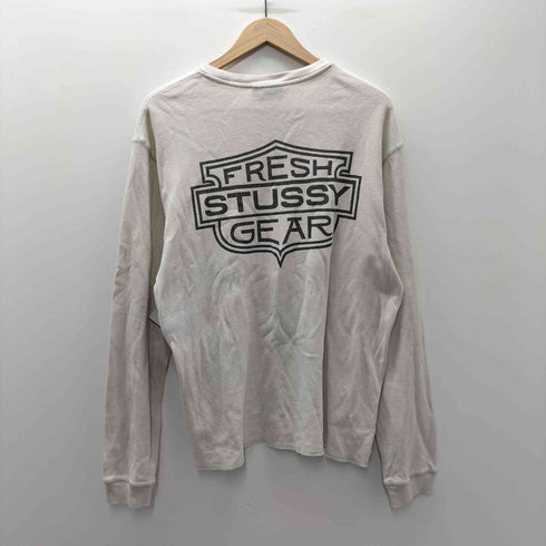 ステューシー Stussy Light Waffle Knit Long-Sleeve Crew Natural ライト ワッフル ニット ロング スリーブ クルー カットソー メンズ import:L