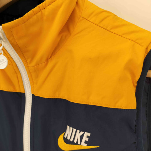 ナイキ NIKE 00S グレータグ ロゴ 刺繍 バイカラー ノースリーブ 中環ベスト 09AW レディース import:M