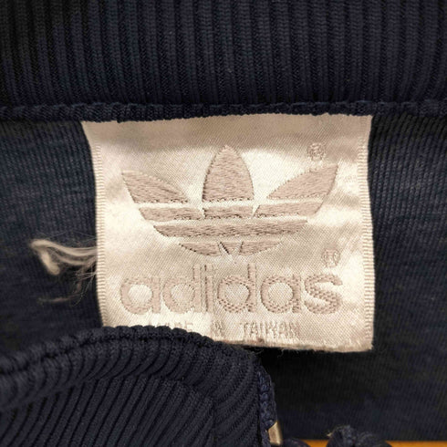 アディダス adidas 80-90s 銀タグ ワンポイント刺繍 ジップアップ トラックジャケット メンズ