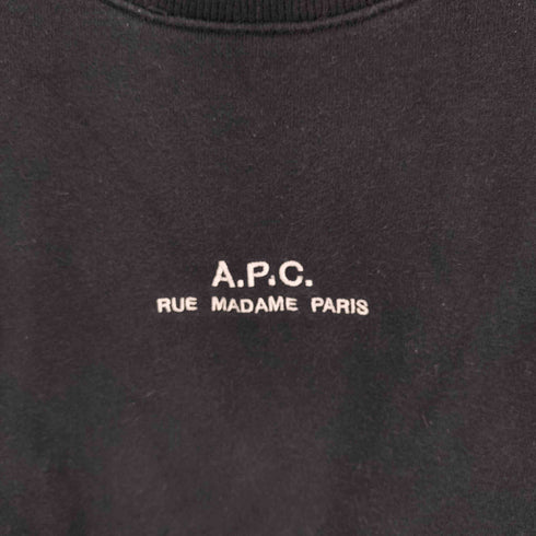 アーペーセー A.P.C. RUE MADAME PARIS ロゴ 刺繍 プルオーバー スウェット レディース import:S
