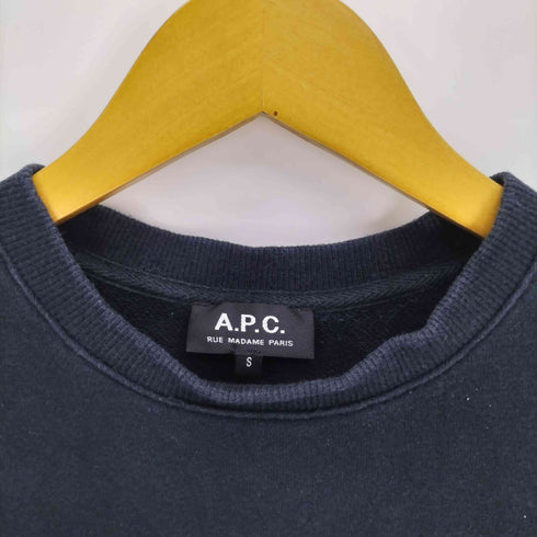 アーペーセー A.P.C. RUE MADAME PARIS ロゴ 刺繍 プルオーバー スウェット レディース import:S