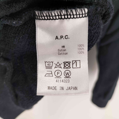 アーペーセー A.P.C. RUE MADAME PARIS ロゴ 刺繍 プルオーバー スウェット レディース import:S