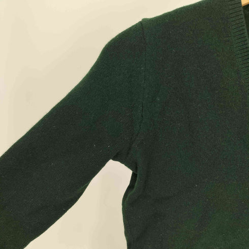 ラルフローレン RALPH LAUREN ポニー 刺繍 カシミヤ ブレンド Vネック プルオーバー ニット セーター レディース import:M