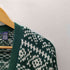 ギャップ Gap 90S OLD デカタグ ノルディック柄 総柄 メタルボタン ローゲージ ニット カーディガン メンズ import:M