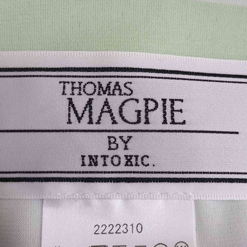 THOMAS MAGPIE ピクチャープリントサテン生地ワイドパンツ レディース JPN:36