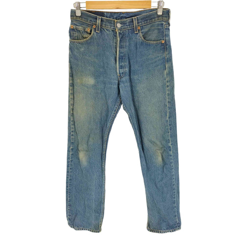 リーバイス Levis 00S メキシコ製 501XX ボタン裏刻印647 紙パッチ 5ポケット ボタンフライ ストレート デニム パンツ 2000年製 メンズ W31 L34