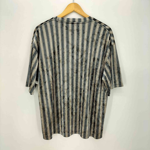 カンビオ CAMBIO ストライプベロアTシャツ メンズ JPN:M