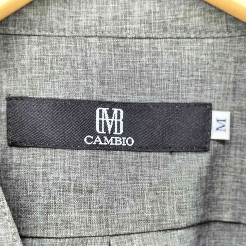 カンビオ CAMBIO 25SS TECHキャンバスバンドカラーSSシャツ メンズ JPN:M