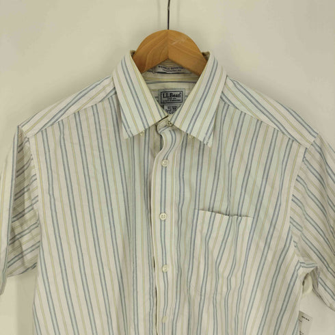 エルエルビーン L.L.Bean WRINKLE RESISTANT TRADITIONAL FIT ストライプ柄 B.D. S/S コットン シャツ メンズ 15 1/2