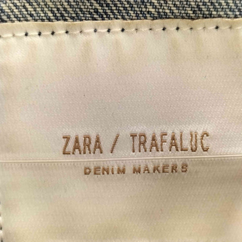 ザラ ZARA ダメージ加工 デニムロングジャケット レディース M