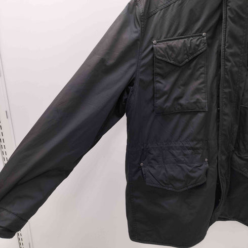 ポロバイラルフローレン Polo by RALPH LAUREN 90S M-65 型 パッカブルフード 裏地 キルティング パデッド フィールド ミリタリー ジャケット エルボーステッチ メンズ import:L