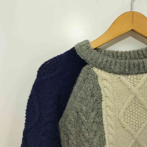 ビームスボーイ BEAMS BOY 18AW 3ゲージ ベーシック アラン クルーニット レディース