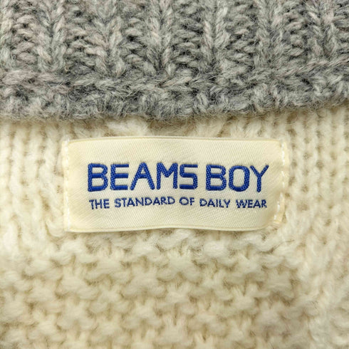 ビームスボーイ BEAMS BOY 18AW 3ゲージ ベーシック アラン クルーニット レディース