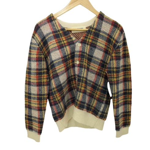 ビームスボーイ BEAMS BOY EXCLUSIVE FABRIC シャギーチェックカーディガン レディース