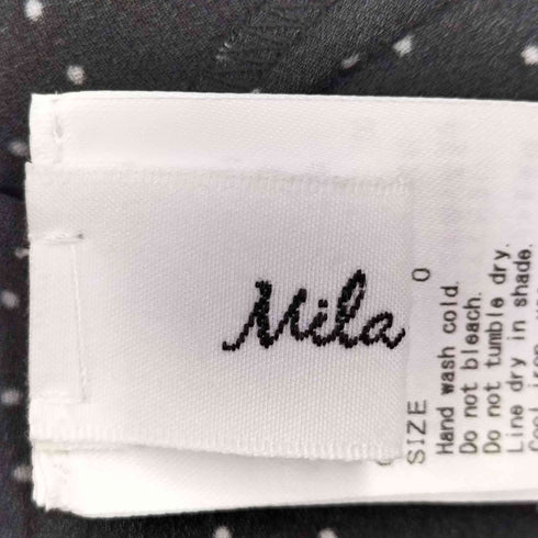 ミラオーウェン Mila Owen 25AW パフスリーブ ジョーゼット ドット ナロー ワンピース レディース JPN:0
