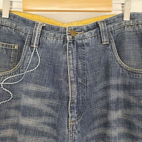 ファットファーム PHAT FARM 刺繍デニムバギーパンツ メンズ W38 L33