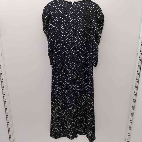 ミラオーウェン Mila Owen 24SS Vネック タック ギャザー ドット ワンピース レディース JPN:1
