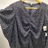 ミラオーウェン Mila Owen 24SS Vネック タック ギャザー ドット ワンピース レディース JPN:1