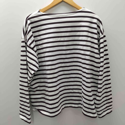オーラリー AURALEE 21AW 別注 EXCLUSIVE BASQUE SHIRT WIDE バスク シャツ ワイド ボーダー ボートネック カットソー レディース JPN:1