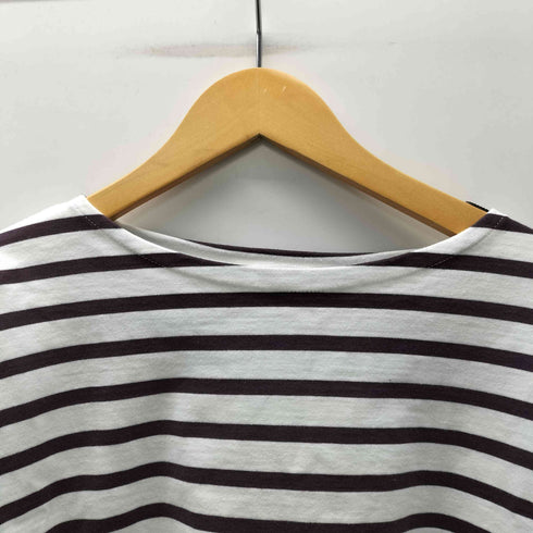 オーラリー AURALEE 21AW 別注 EXCLUSIVE BASQUE SHIRT WIDE バスク シャツ ワイド ボーダー ボートネック カットソー レディース JPN:1