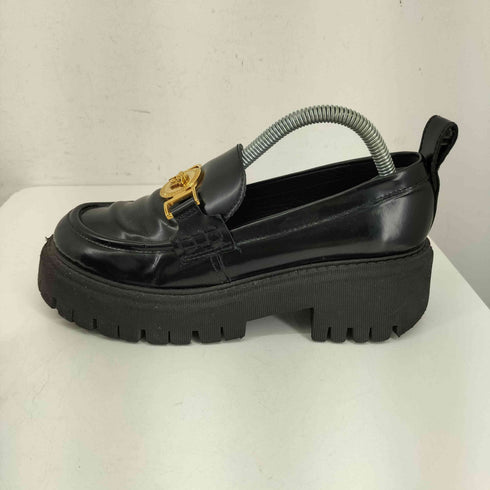 ヴェルサーチ VERSACE 厚底 メデューサ コインローファー レディース 36