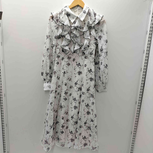 マーキュリーデュオ MERCURYDUO 25SS ラッフル フラワー プリント ワンピース レディース JPN:S