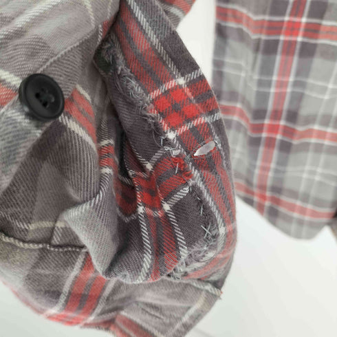 ジェイクルー J.CREW チェック柄 ポケット コットン L/S シャツ メンズ import:XS