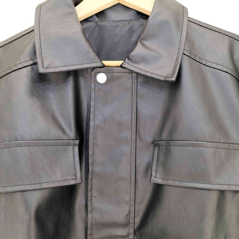フェイクレザー ブルゾンジャケット メンズ JPN:S