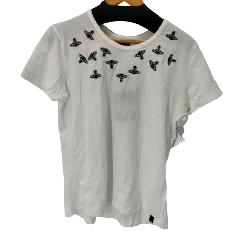 ヴィヴィアンウエストウッド アングロマニア Vivienne Westwood ANGLOMANIA エンブロイダリーオーブTシャツ レディース import:M
