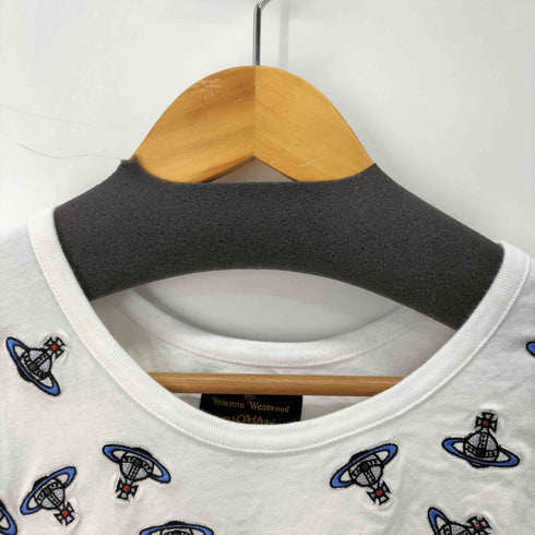 ヴィヴィアンウエストウッド アングロマニア Vivienne Westwood ANGLOMANIA エンブロイダリーオーブTシャツ レディース import:M