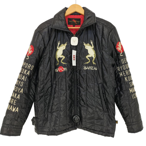 TRIPLE STAR PARTY カエル刺繍 キルティングジャケット ベトジャン メンズ JPN:M