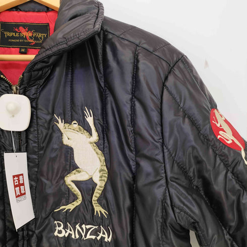 TRIPLE STAR PARTY カエル刺繍 キルティングジャケット ベトジャン メンズ JPN:M