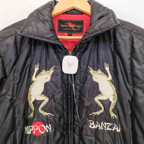 TRIPLE STAR PARTY カエル刺繍 キルティングジャケット ベトジャン メンズ JPN:M