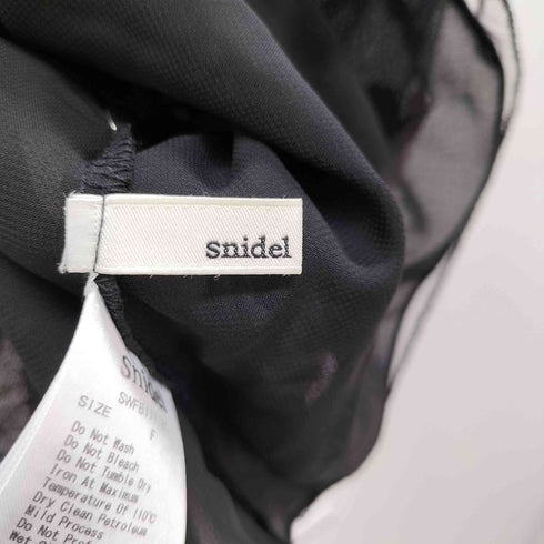 スナイデル snidel チュールエンブロイダリーブラウス レディース FREE