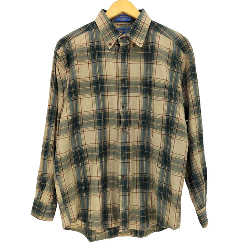 ペンドルトン PENDLETON 90s チェック柄 ウール ボタンダウンシャツ メンズ import:L