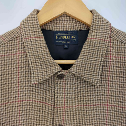 ペンドルトン PENDLETON ハウンドトゥースチェック柄シャツ メンズ import:L