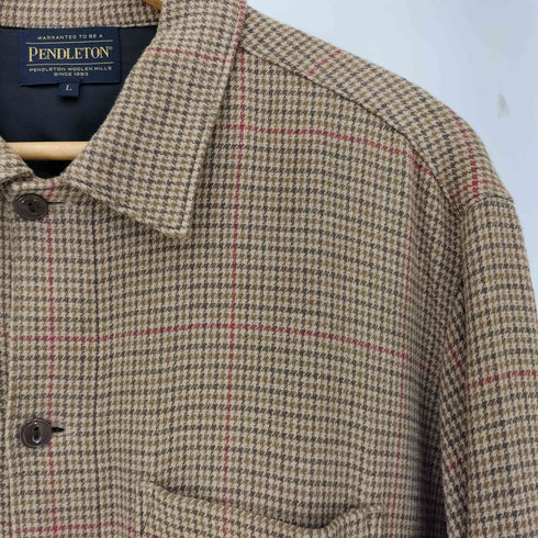 ペンドルトン PENDLETON ハウンドトゥースチェック柄シャツ メンズ import:L
