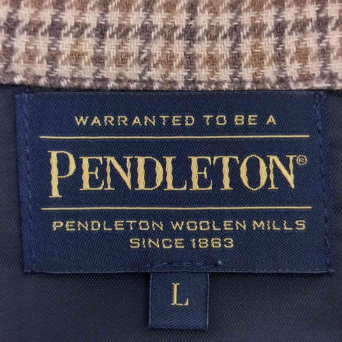 ペンドルトン PENDLETON ハウンドトゥースチェック柄シャツ メンズ import:L