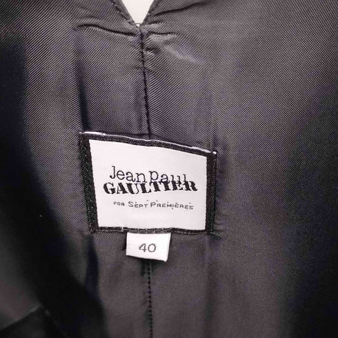 ジャンポールゴルチエセットプルミエ Jean Paul GAULTIER for SEPT PREMIERES ジップデザインチュニックワンピース レディース 40