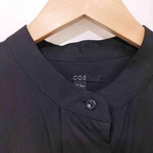 コス COS ショートスリーブ ワークシャツ バンドカラー レディース JPN:XS