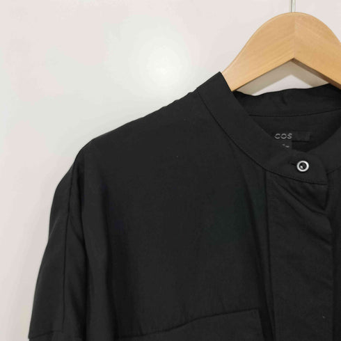 コス COS ショートスリーブ ワークシャツ バンドカラー レディース JPN:XS