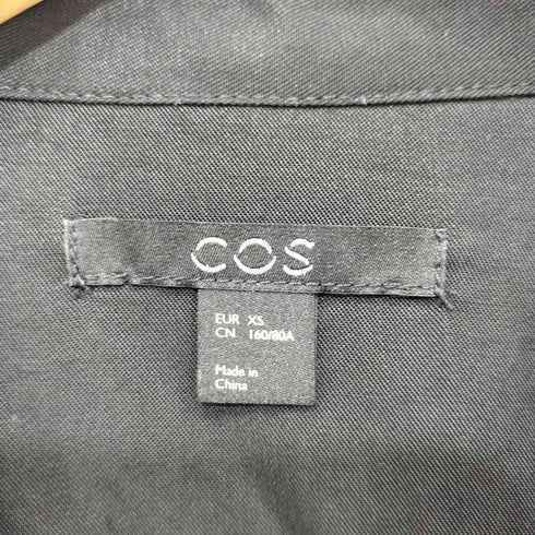 コス COS ショートスリーブ ワークシャツ バンドカラー レディース JPN:XS