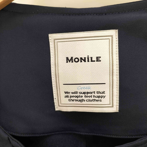 モニーレ monile ノーカラーロングコート レディース FREE