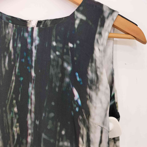 セオリーリュクス theory luxe 総柄 シルク ノースリーブワンピース レディース EUR:40