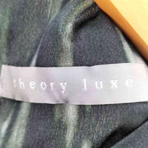 セオリーリュクス theory luxe 総柄 シルク ノースリーブワンピース レディース EUR:40