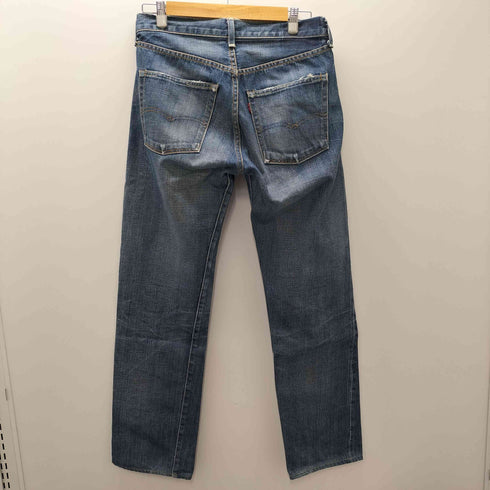 リーバイス Levis 60-70s 501 66 BIG E 両面不均等V ボタン裏 無刻印 ポケット裏 シングル Vステッチ 赤耳 黒カン ボタンフライ デニム パンツ メンズ