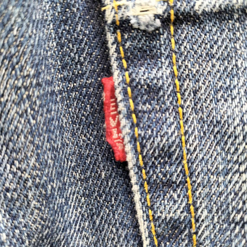 リーバイス Levis 60-70s 501 66 BIG E 両面不均等V ボタン裏 無刻印 ポケット裏 シングル Vステッチ 赤耳 黒カン ボタンフライ デニム パンツ メンズ
