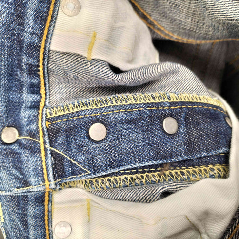 リーバイス Levis 60-70s 501 66 BIG E 両面不均等V ボタン裏 無刻印 ポケット裏 シングル Vステッチ 赤耳 黒カン ボタンフライ デニム パンツ メンズ