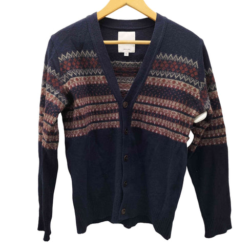 スティルバイハンド STILL BY HAND ネイティヴ柄 総柄 ニット カーディガン メンズ JPN:46