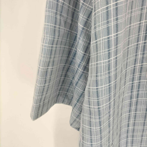 ISLAND SHORES 90S レーヨン混 半袖チェックシャツ メンズ XXL